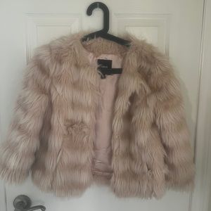 asos fax fur jacket good condition size US4